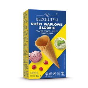 Rożki waflowe do lodów słodkie 6szt. bezglutenowe BEZGLUTEN