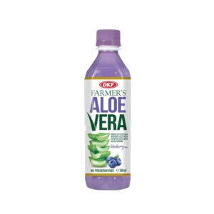 Napój Farmer's Aloe Vera z cząstkami aloesu Blueberry 500ml OKF