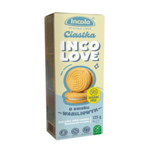 Ciastka z kremem o smaku waniliowym bez cukru 125g INCOLA
