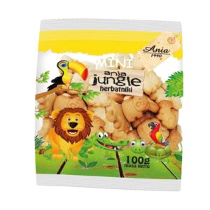 Herbatniki mini jungle bez dodatku cukrów 100g ANIA