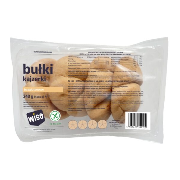 Bułki kajzerki bezglutenowe 240g WISO