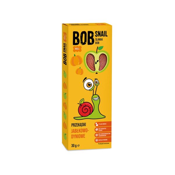 Przekąska jabłkowo - dyniowa bez dodatku cukru 30g BOB SNAIL