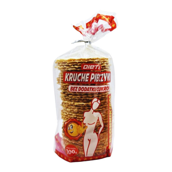Kruche pieczywo z błonnikiem bez dodatku cukru 100g DIETA