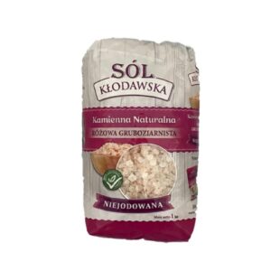 Sól kłodawska różowa gruba 1kg KŁODAWA