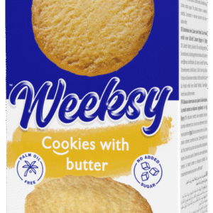 Ciastka maślane bez dodatku cukru i oleju palmowego 120g WEEKSY