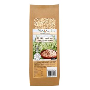 Płatki owsiane błyskawiczne bezglutenowe 500g PIĘĆ PRZEMIAN