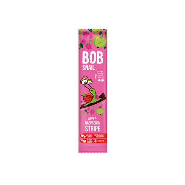 Przekąska jabłkowo-malinowa bez dodatku cukrów 14g BOB SNAIL