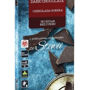 Czekolada gorzka ze stewią bez cukru 100g PURE&GOOD