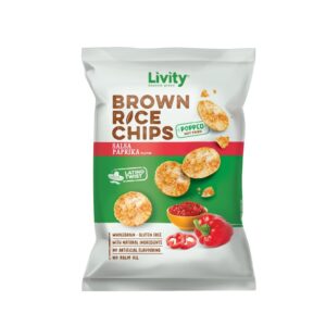 Chipsy ryżowe paprykowa salsa 60g LIVITY