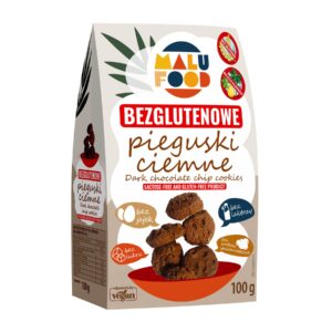 Ciastka pieguski ciemne bezglutenowe bez dodatku cukru 100g MALU FOOD