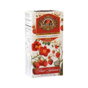 Herbatka owocowa -truskawka malina saszetka 25x2g BASILUR