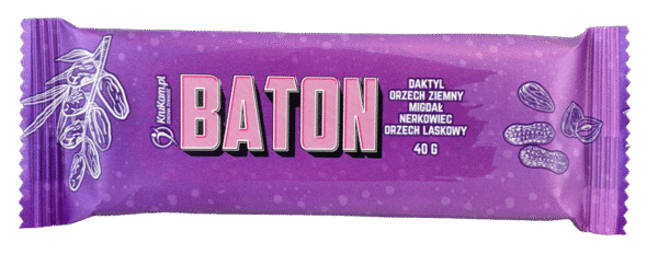 Baton daktyl-mix orzechów bez dodatku cukrów 40g KRUKAM