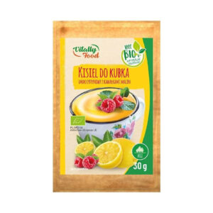 Kisiel do kubka cytrynowy z malinami BIO 30g VITALLY FOOD
