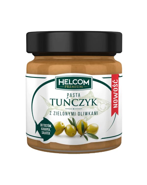 Pasta rybna tuńczyk z oliwkami 180g HELCOM