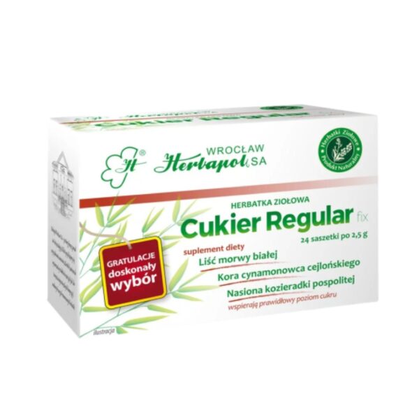Herbatka cukier regular 24x2,5g HERBAPOL WROCŁAW