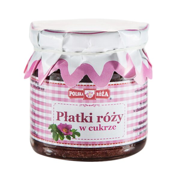 Płatki róży w cukrze 220g POLSKA RÓŻA