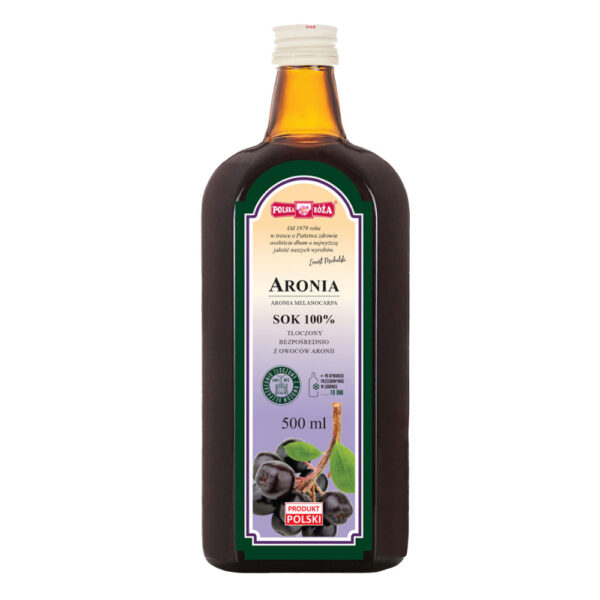 Sok z aronii 100% 500ml POLSKA RÓŻA