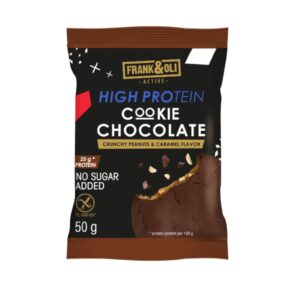 Hight Protein Cookie Chocolate Crunchy Peanuts & Caramel Flavor 50g FRANK&OLI