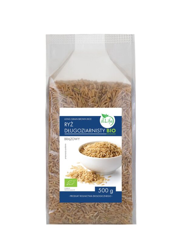 Ryż brązowy długoziarnisty BIO 500g BIOLIFE