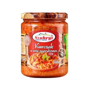 Kurczak w sosie paprykowym z ryżem 480g SZUBRYT