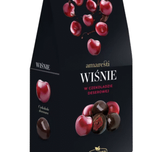 Wiśnie w czekoladzie deserowej 80g AMARESTI