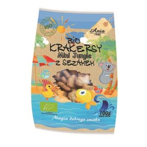 Krakersy mini jungle z sezamem 100g BIO ANIA