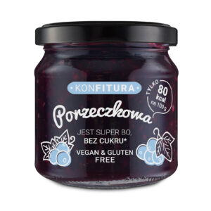 Konfitura owocowa Czarna porzeczka bez dodatku cukru 190g KONFITURA
