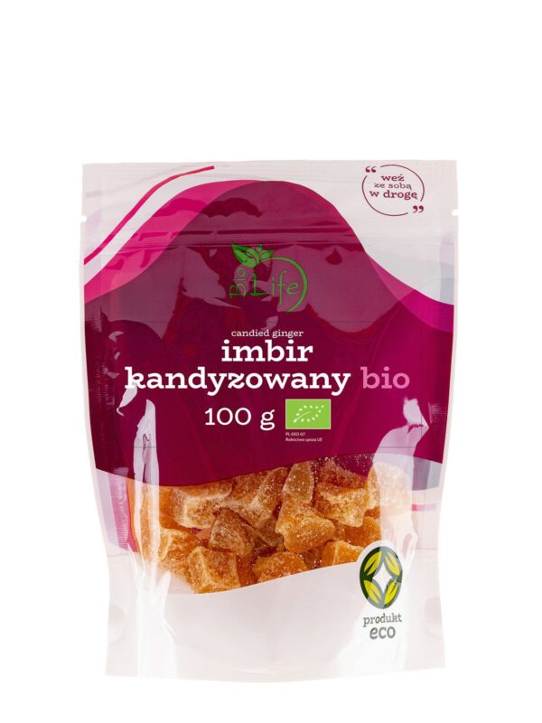 Imbir kandyzowany 100g BIO BIOLIFE