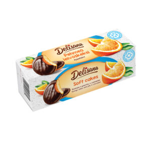 Bezcukrowe biszkopty z galaretką pomarańczową w czekoladzie 140g