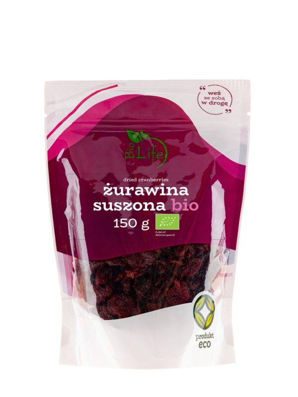 Żurawina suszona BIO 150g BIOLIFE