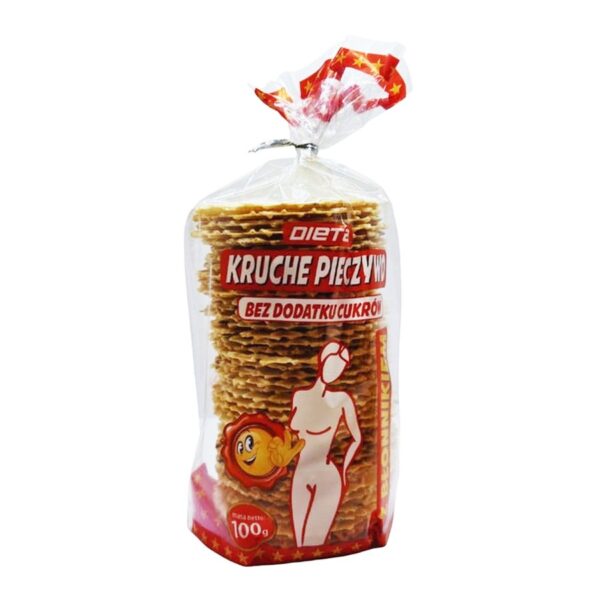 Kruche pieczywo z błonnikiem bez dodatku cukru 100g DIETA