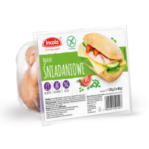 Bezglutenowe Bułki śniadaniowe 120g INCOLA