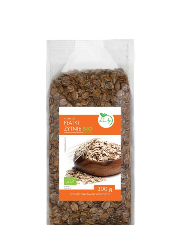 Płatki żytnie BIO 300g BIOLIFE