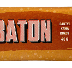 Baton daktyl-kokos-kawa bez dodatku cukrów 40g KRUKAM