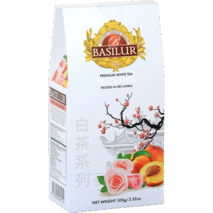 BASILUR Herbata - white strawberry stożek liść 100g