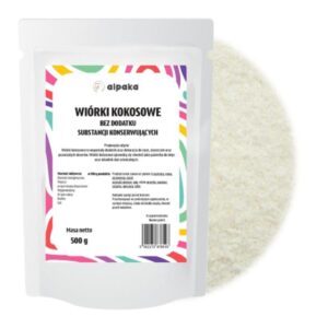 Wiórki kokosowe bez dodatku substancji konserwujących 500g ALPAKA