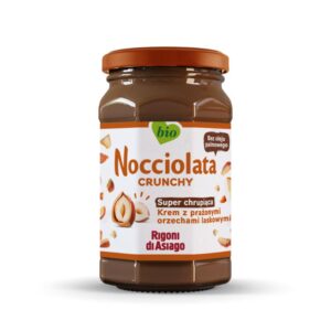 Nocciolata Crunchy BIO - krem z orzechów laskowych (18,5%) i kakao (6,5%) 250g RIGONI