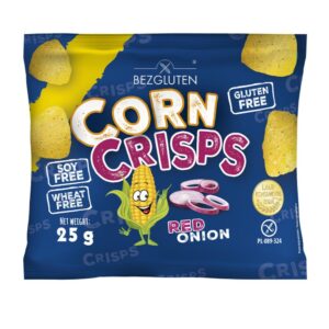 Corn Crisps red onion bezglutenowe 25g BEZGLUTEN