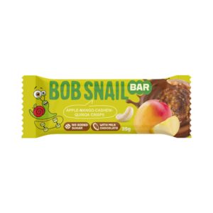Baton Jabłko Mango Nerkowce Chrupki z komosy ryżowej 35 g BOB SNAIL