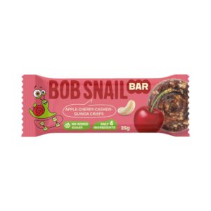 Baton Jabłko Wiśnia Nerkowce Chrupki z komosy ryżowej BOB SNAIL 35 g