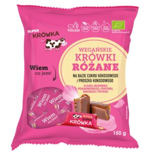 Krówka bezmleczna smak róża BIO 150g ME GUSTO
