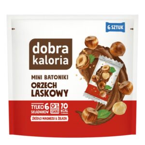 Mini batoniki orzech laskowy 108g DOBRA KALORIA