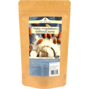 Mąka migdałowa odtłuszczona 500g PIĘĆ PRZEMIAN