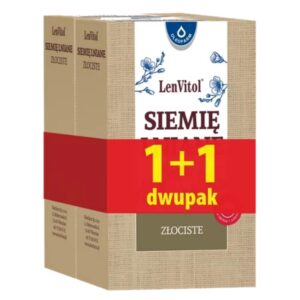 LenVitol Siemię Lniane Złociste 250g + 250g OLEOFARM