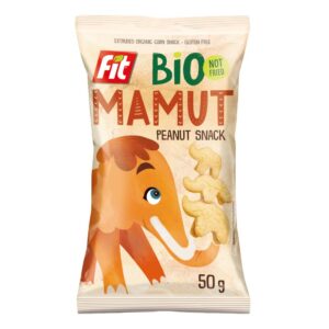 Chrupki kukurydziane Mamut o smaku orzechowym bezglutenowe BIO 50 g FIT