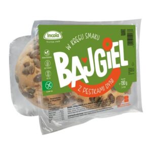 Bezglutenowe Bajgle z pestkami dyni b/g 180g INCOLA