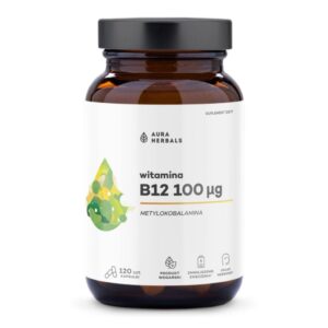 Witamina B12 100 µg, metylokobalamina, kapsułki 120 szt AURA
