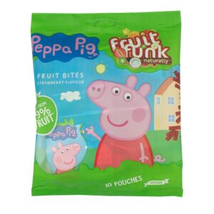 Przekąska owocowa truskawkowa Świnka Peppa multibag b/c 100g  FRUITFUNK