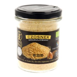 Czosnek granulowany BIO 120g PIĘĆ PRZEMIAN