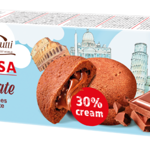 Ciasteczka z kremem czekoladowym bez dodatku cukrów 150g LA GUSTOSA